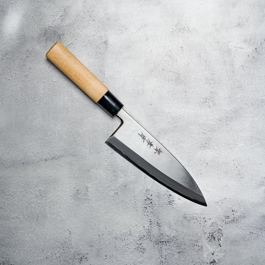 Sakai Takayuki Kasumitogi White Steel Deba 165mm Japanese Knife Magnolia Handle