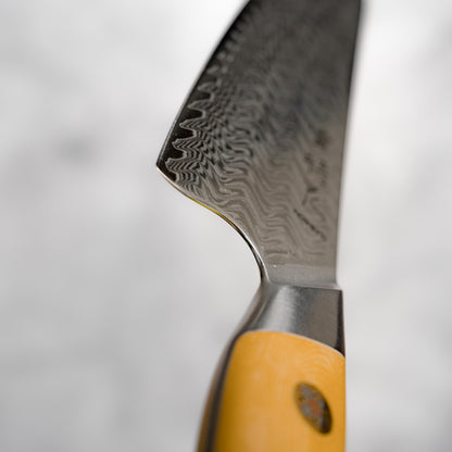 Noseto Mori Chef Knife Gyuto 210mm 73-Layer Powder Steel Core with Linen Micarta