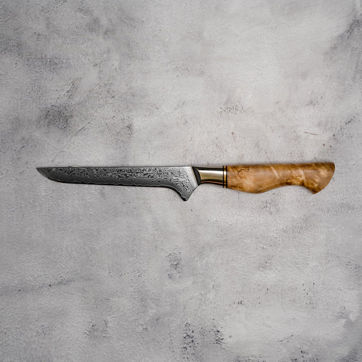 Boning Amatsubu Boning 165mm VG-10 67 Layers Damascus Steel with Figured Sycamore Wood Handle