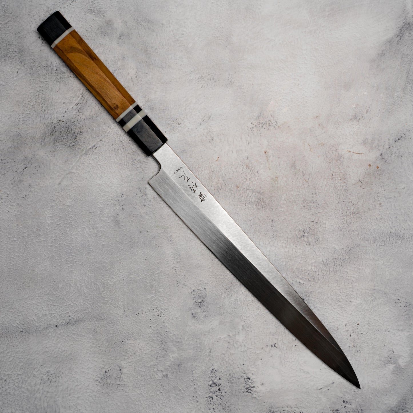 Noseto Ryusei Yanagiba Sashimi Knife 270mm with Ebony Olive Wood Handle