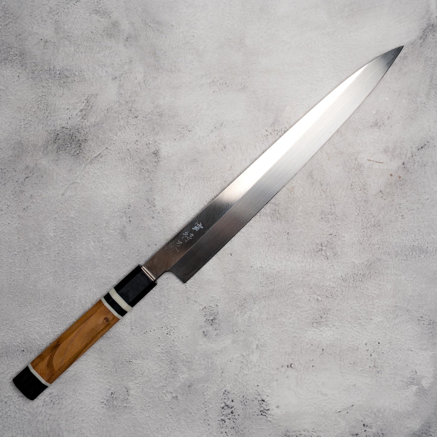Noseto Ryusei Yanagiba Sashimi Knife 270mm with Ebony Olive Wood Handle