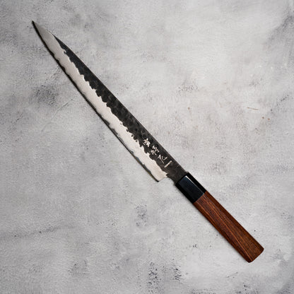 Noseto Neno Sujihiki 240mm 3 Layers Carbon Steel with Red Wood Buffalo Horn