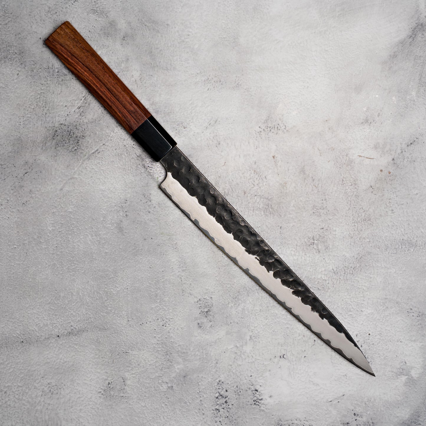 Noseto Neno Sujihiki 240mm 3 Layers Carbon Steel with Red Wood Buffalo Horn