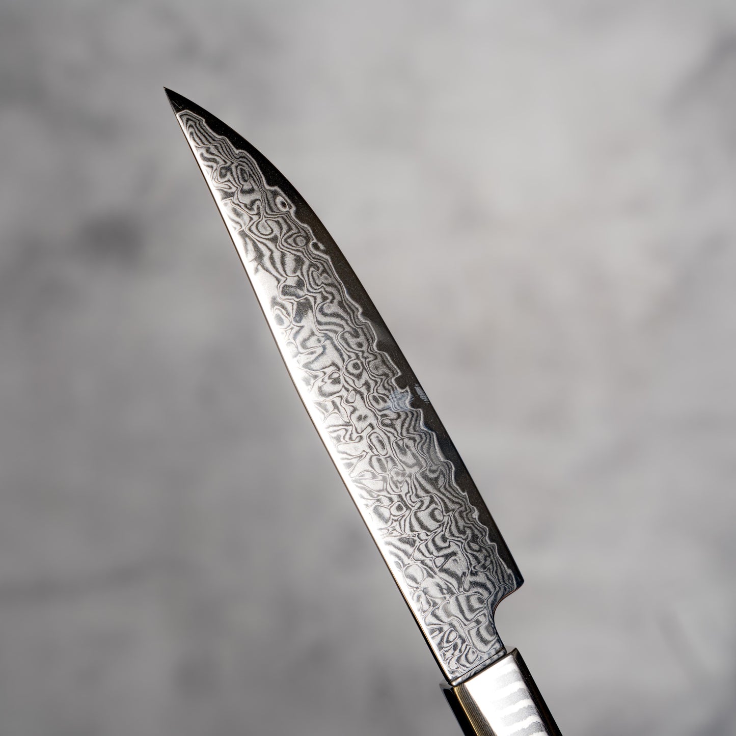 Noseto Damascus Steel Ebony Wood Handle Steak Knife and Fork Set New Cutlery