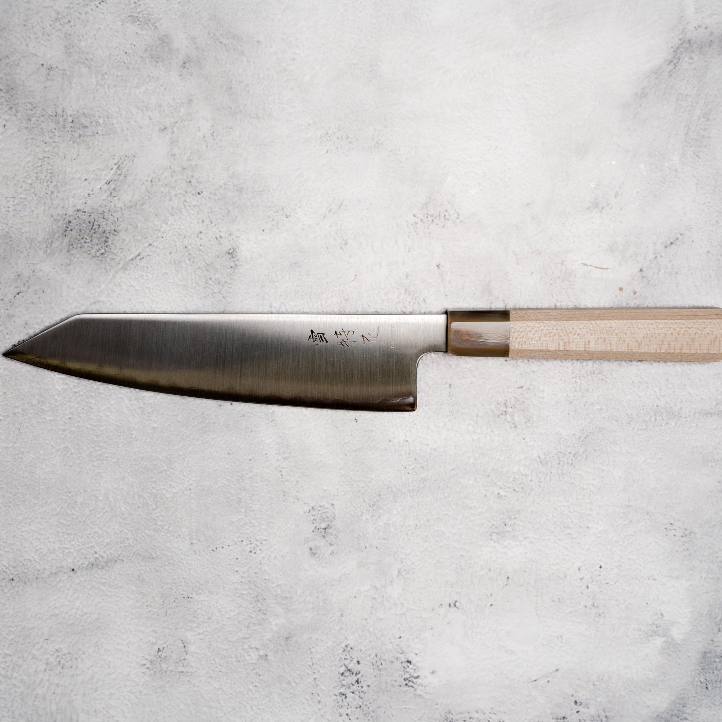 Noseto Aogami no.2 210mm Kiritsuke Sanmai with Horn and Maple Handle