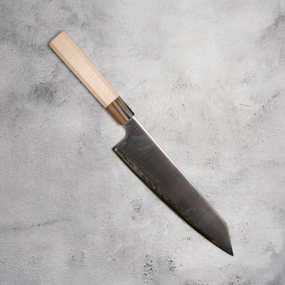 Noseto Aogami no.2 210mm Kiritsuke Sanmai with Horn and Maple Handle
