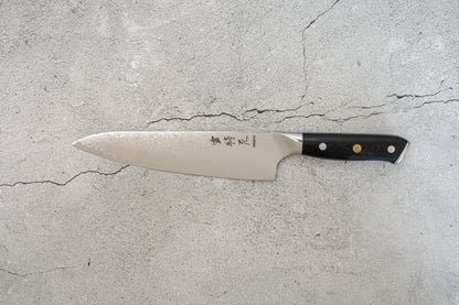 Couteau de chef Damas VG-10 avec noyau en acier 67 couches G10 210 mm, manche Western