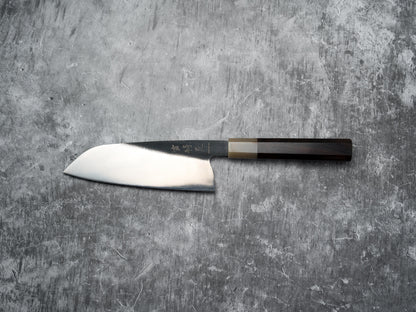 Noseto Fuka 180mm Santoku Ebony and Buffalo Hone Handle