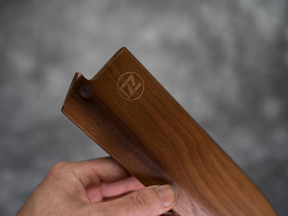 Noseto Santoku Saya 180mm 胡桃木 带针