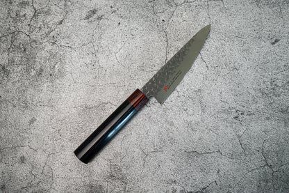 Petit couteau japonais Santoku Iseya VG10 Damas 135 mm