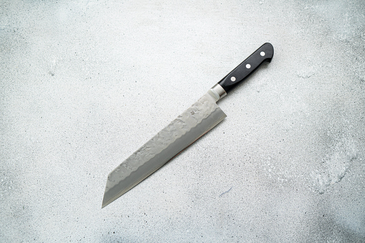 KIRITSUKE BUNKA SILVER STEEL #3 NASHIJI WESTERN HANDLE 210MM