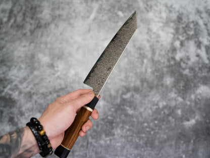 Noseto Kiiro 37 Layer Copper Damascus Steel Kiritsuke Gyuto 210mm with Ironwood Handle
