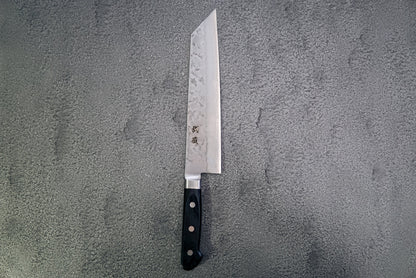 KIRITSUKE BUNKA SILVER STEEL #3 NASHIJI WESTERN HANDLE 210MM