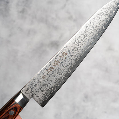 Couteau Sakai Takayuki Gyuto 210 mm VG10 17 couches Damas finition miroir