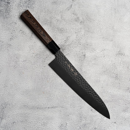 Sakai Takayuki Gyuto 240 mm Kurokage VG10 martelé revêtement en téflon poignée wengé