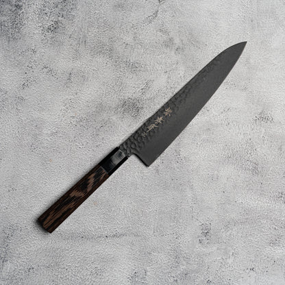 Sakai Takayuki Gyuto 210 mm Kurokage VG10 martelé revêtement en téflon poignée wengé