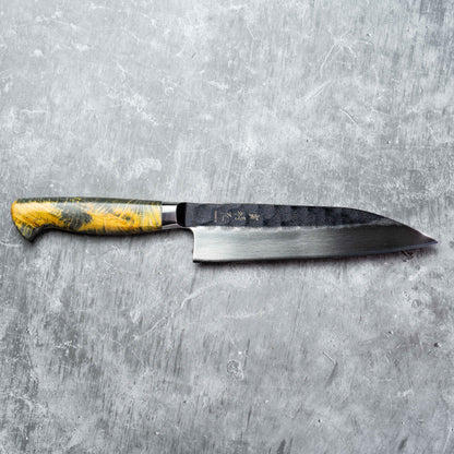 Noseto MD305 Powder Steel Gyuto 210mm Black Forging with Stabilization Wood Handle