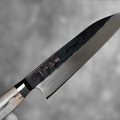 Noseto MD305 Powder Steel Gyuto 210mm Black Forging with Grain Wood Handle