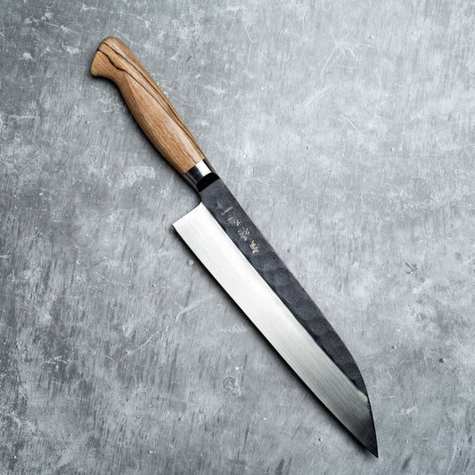 Noseto MD305 Powder Steel Gyuto 240mm Black Forging with Grain Wood Handle