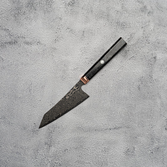 Noseto Masu 135 mm Petty 67 couches Aus-10 Damas avec renfort en cuivre et fibre de carbone