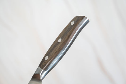 Couteau de chef allemand NOSETO 210 mm en acier inoxydable de haute qualité avec manche en bois de santal rouge