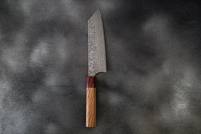 Couteau japonais Yoshimi Kato R2/SG2 Damas Bunka 165 mm, manche Honduras rouge