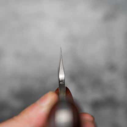 Couteau de boucher Noseto 135 mm avec étui en cuir et manche en palissandre