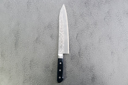 GYUTO ACIER ARGENTÉ #3 NASHIJI MANCHE WESTERN 210MM