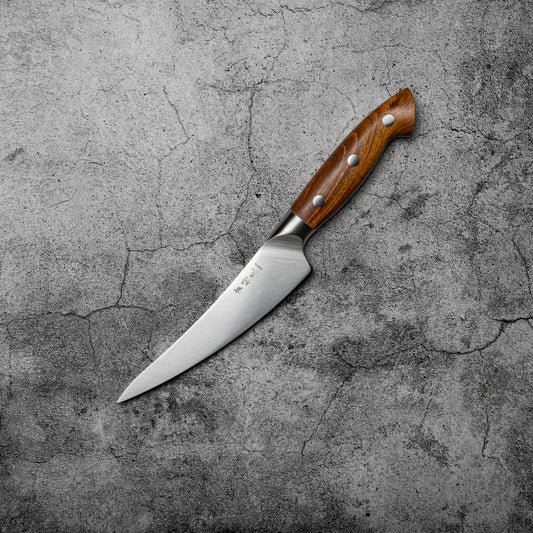 Couteau à désosser Noseto Aka 165 mm, couteau allemand avec manche en bois rouge