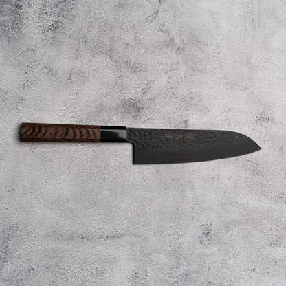 Sakai Takayuki Santoku 170 mm Kurokage VG10 martelé revêtement en téflon poignée wengé