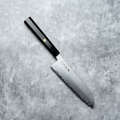 Noseto HAP-40 Santoku 180mm 3 Layers composite steel with Ebony Handle