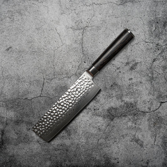 Noseto Kihon Nakiri 165 mm vg10 67 couches Damas avec bois Pakka