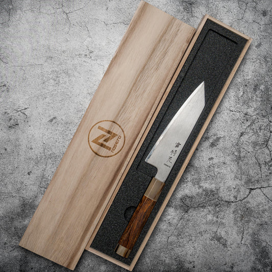 Noseto ZDP189 Bunka 165 mm avec bois de fer à dessert et corne de buffle blanche