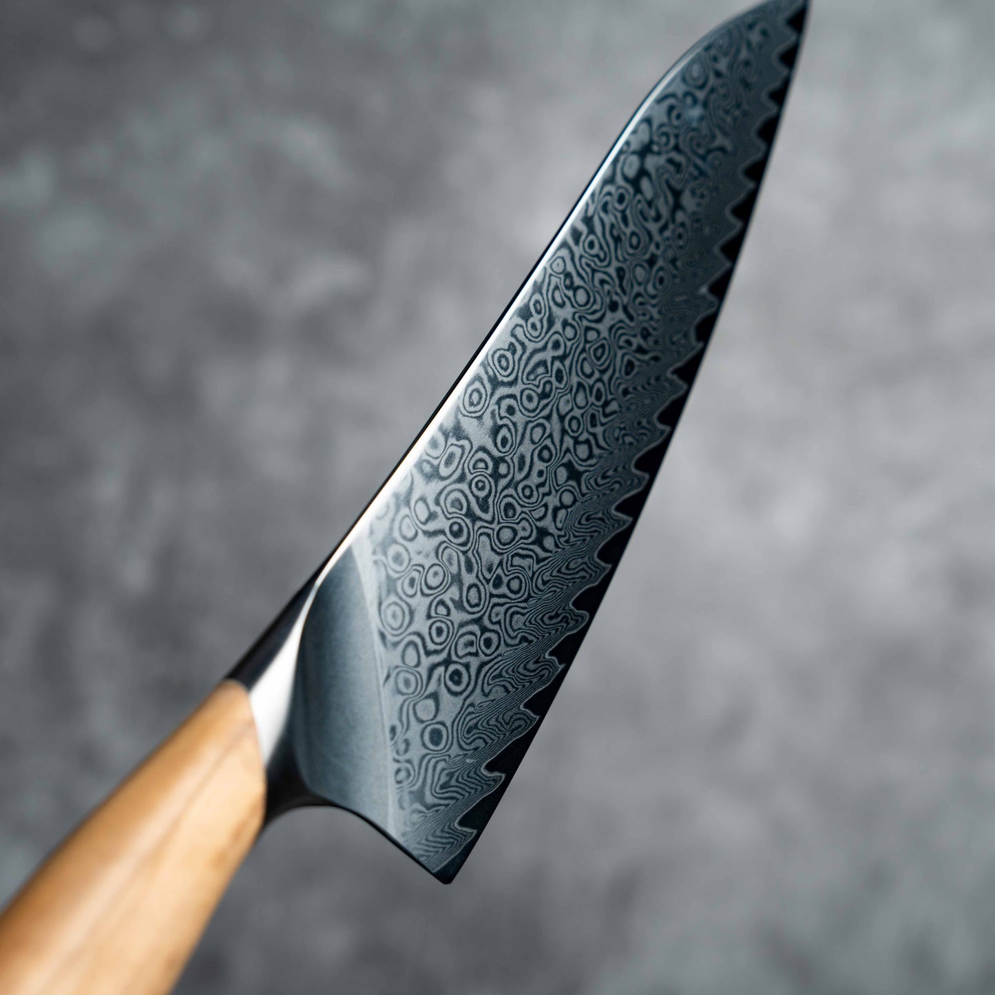 Noseto Batsu Gyuto 210mm 73 layers Damascus Powder Steel with Olive Wood Handle
