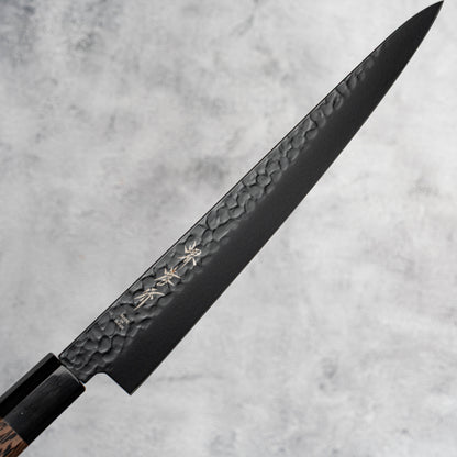 Sakai Takayuki Sujihiki Kurokage VG10, manche en wengé avec revêtement en téflon martelé, 240 mm