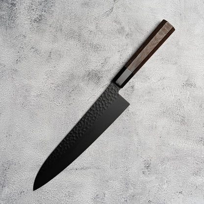 Sakai Takayuki Gyuto 240 mm Kurokage VG10 martelé revêtement en téflon poignée wengé