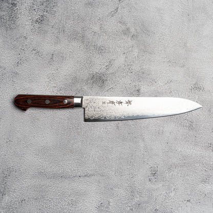 Couteau Sakai Takayuki Gyuto 210 mm VG10 17 couches Damas finition miroir