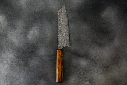 Couteau japonais Yoshimi Kato R2/SG2 Damas Bunka 165 mm Manche en bois Sugi (laqué)