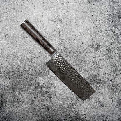Noseto Kihon Nakiri 165 mm vg10 67 couches Damas avec bois Pakka