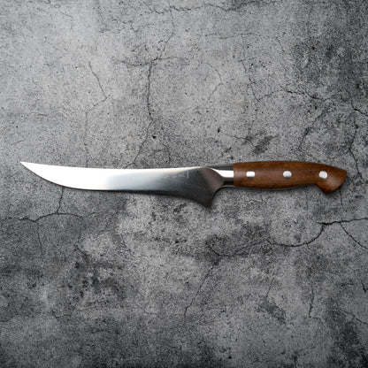 Couteau à fileter Noseto Aka 180 mm, couteau allemand avec manche en bois rouge