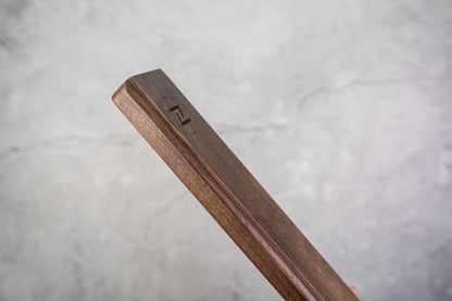 Porte-couteaux magnétique puissant Noseto en bois de noyer 400 mm