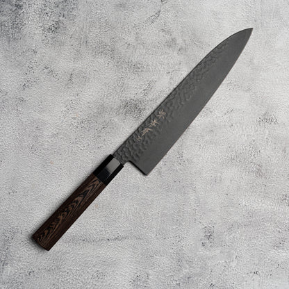 Sakai Takayuki Gyuto 240 mm Kurokage VG10 martelé revêtement en téflon poignée wengé